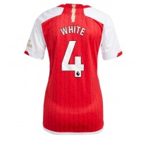 Arsenal Benjamin White #4 Domáci Ženy futbalový dres 2023-24 Krátky Rukáv
